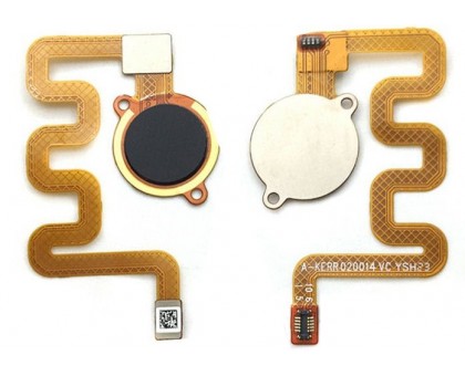 Шлейф Xiaomi Mi A2 Lite/Mi 6 Pro с сканером отпечатка пальца черного цвета