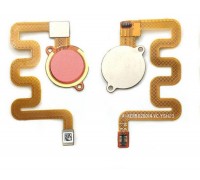 Шлейф Xiaomi Mi A2 Lite/Mi 6 Pro с сканером отпечатка пальца розового цвета