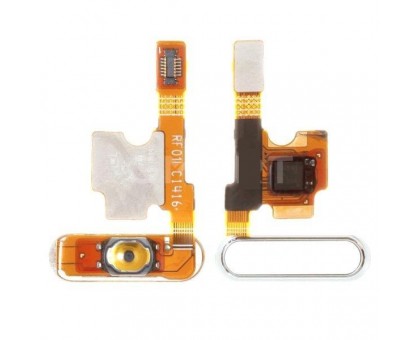 Шлейф Xiaomi Mi5c с кнопкой меню Home белого цвета