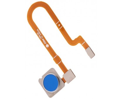 Шлейф Xiaomi Mi8 Lite/Mi8X с сканером отпечатка пальца синего цвета