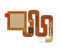 Шлейф Xiaomi Redmi 3/Redmi 3s/Redmi 3X/Redmi 3 Pro/Redmi 4X с сканером отпечатка пальца золотистого цвета