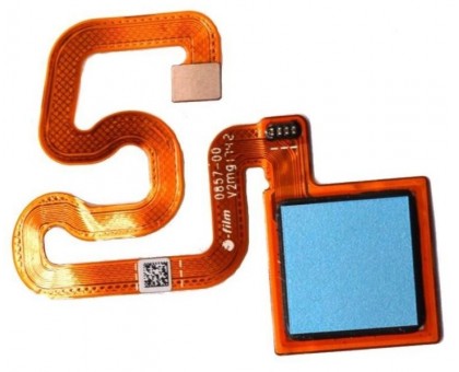 Шлейф Xiaomi Redmi 5 с сканером отпечатка пальца синего цвета