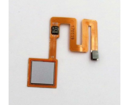 Шлейф Xiaomi Redmi Note 4 с сканером отпечатка пальца серебристого цвета