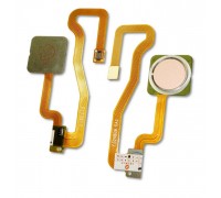 Шлейф Xiaomi Redmi Note 5A с сканером отпечатка пальца розового цвета