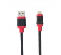 USB Cable Lightning Black/Red