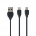USB Remax RC-050t Lesu 2 in 1 2m (lightning/micro)