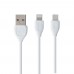 USB Remax RC-050t Lesu 2 in 1 2m (lightning/micro)