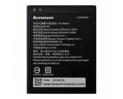 Аккумулятор (акб, батарея) Lenovo BL243 (A5600/A5860/A7000/A7600/K3 Note (K50-T5)), 2900 mAh