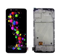 Дисплей OnePlus 5T A5010 тачскрин сенсор черный в рамке OLED копия хорошего качества