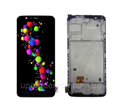 Дисплей OnePlus 5T A5010 тачскрин сенсор черный в рамке OLED копия хорошего качества
