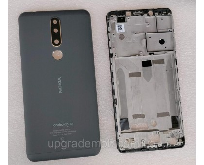 Задняя крышка Nokia 3.1 Plus TA-1104/TA-1113/TA-1115/TA-1117/TA-1118/TA-1124/TA-1125 серая