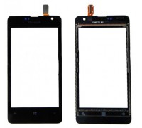 Touch screen (sensor) for Microsoft the Lumia 430, black, original (China)