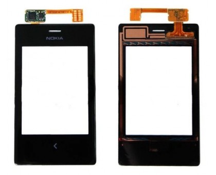 Тачскрін (сенсор) для Nokia 503 Asha Dual Sim, чорний