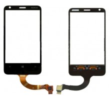 Тачскрин (сенсор) для Nokia 720 Lumia, чёрный big ic(6mm)/ small ic(5mm)