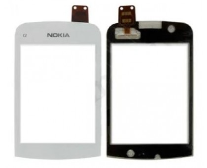 Тачскрін (сенсор) для Nokia C2-02 / C2-03 / C2-06 ​​/ C2-07 / С2-08, білий