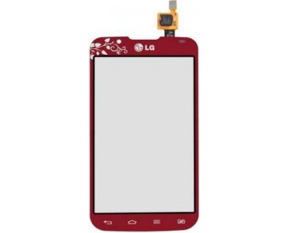Тачскрін (сенсор) для LG P715 Optimus L7 II Dual, червоний, La'Fleur, оригінал (Китай) big ic (6mm)
