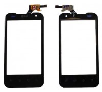 Touch screen (sensor) for LG P920 Optimus 3D, black, original (China)