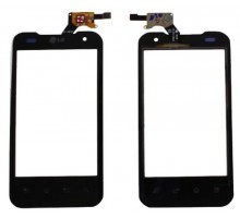 Touch screen (sensor) for LG P920 Optimus 3D, black, original (China)