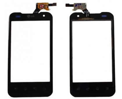 Touch screen (sensor) for LG P920 Optimus 3D, black, original (China)