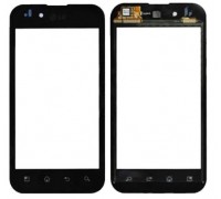 Touch screen (sensor) for LG P970 Optimus, black big ic (5mm) / small ic (4mm)