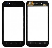 Touch screen (sensor) for LG P970 Optimus, black big ic (5mm) / small ic (4mm)