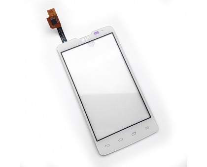 Touch screen (sensor) for LG X145 Optimus L60 Dual, white, original (China)