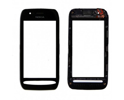 Touch screen (sensor) 603 for Nokia, black, with the front panel