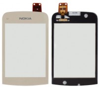 Тачскрін (сенсор) для Nokia C2-02 / C2-03 / C2-06 ​​/ C2-07 / С2-08, золотистий