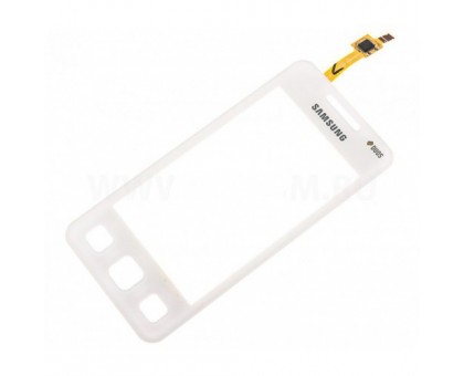 Тачскрин (сенсор) для Samsung C6712 Star 2 Duos, белый big ic(5mm)/ small ic(4mm)