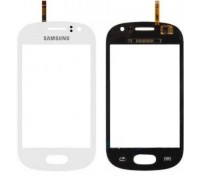 Тачскрін (сенсор) для Samsung S6810 Galaxy Fame, білий big ic (5mm) / small ic (4mm)