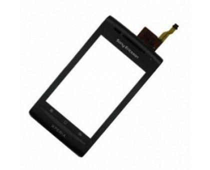 Touch screen (sensor) for Sony Ericsson X8 Xperia / E15i black, with the front panel
