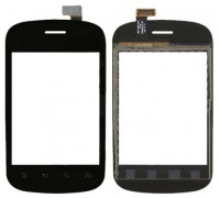 Touch screen (sensor) for Fly iQ235 Uno / GN100, black