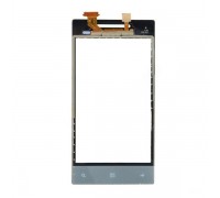Touch screen (sensor) for HTC A620e Windows Phone 8S Domino, white