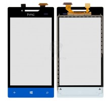 Тачскрін (сенсор) для HTC A620e Windows Phone 8S Domino, синій