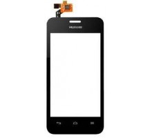 Тачскрин (сенсор) для Huawei Y320-30 Ascend Dual Sim, чёрный, с разъемом