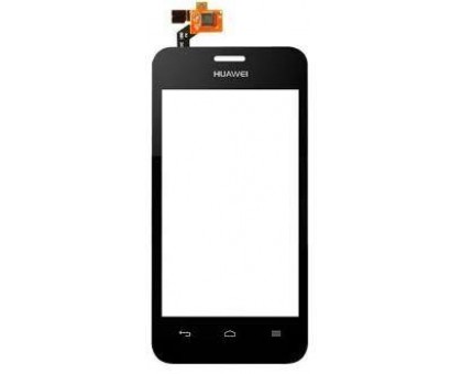 Touch screen (sensor) for Huawei Y320-30 Ascend Dual Sim, black, with connector