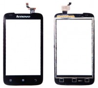 Touch screen (sensor) for Lenovo A356, Black