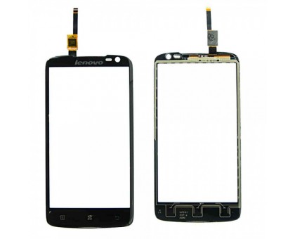 Тачскрін (сенсор) для Lenovo S820, чорний big ic (6mm) / small ic (5mm)