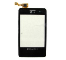Тачскрин (сенсор) для LG E405 Optimus L3 Dual SIM, чёрный