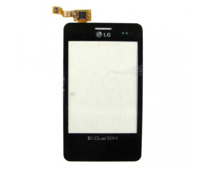 Тачскрин (сенсор) для LG E405 Optimus L3 Dual SIM, чёрный