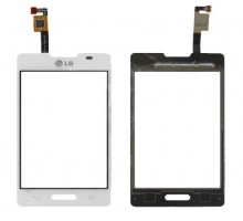 Тачскрин (сенсор) для LG E440 Optimus L4 II, белый