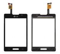 Тачскрин (сенсор) для LG E440 Optimus L4 II, чёрный