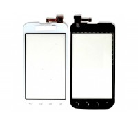 Тачскрин (сенсор) для LG E445 Optimus L4 II Dual, белый, оригинал (Китай)