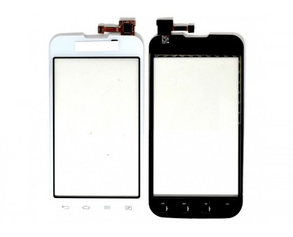 Тачскрин (сенсор) для LG E445 Optimus L4 II Dual, белый, оригинал (Китай)