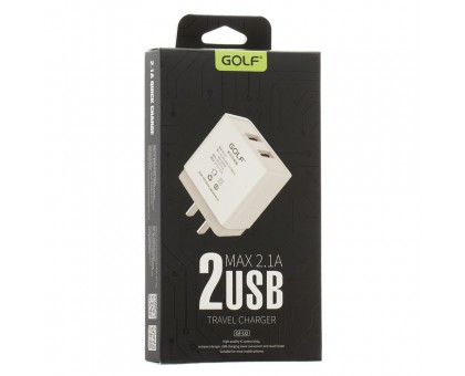 Мережевий Зарядний Пристрій Golf GF-U2 2 USB