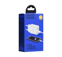 Сетевое Зарядное Устройство Hoco C62A Victoria Type-C 2USB