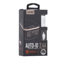 Сетевое Зарядное Устройство LDNIO A1204Q QC3.0 Micro