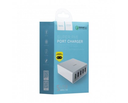 Network Charger Hoco C18A QC3.0 5USB