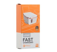 Сетевое Зарядное Устройство LDNIO A1204Q QC3.0 Type-C