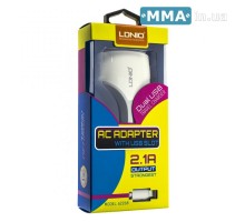 Сетевое Зарядное Устройство LDNIO A2268 Lightning